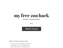 Tablet Screenshot of myfreezoohack.splashthat.com