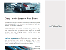 Tablet Screenshot of hirecarlanzarote.splashthat.com